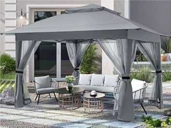 COOSHADE 13x13 ポップアップガゼボテント 蚊帳付き (カーキ) COOSHADE 13x13 ポップアップガゼボテント 蚊帳付き (カーキ) COOSHADE