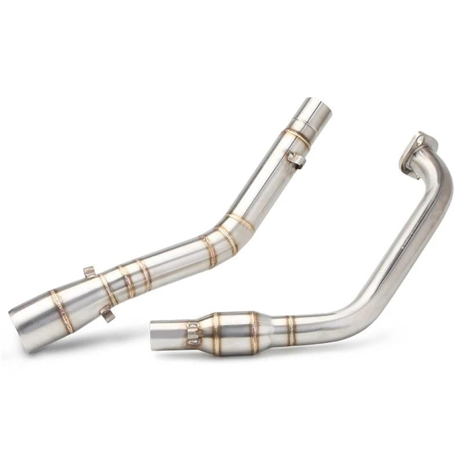 Exhaust Pipe Muffler Motorcycle Middle Silp On Front Backpressure Drum For Yamaha R15 V3 MT15 XSR155 QAQMHVCVB