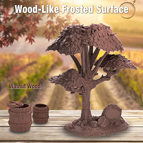 Image of OVV3D Wood PLA Filament 1.75mm, Black Walnut Wood 3D Printer Filament, Add More Than 30% Real WoodFiber, Matte and Frosted 1.75 WoodPrinting 1kg
