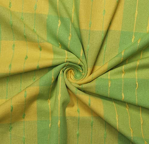 Image of AIRWILL, 200GSM Handloom Cotton Double Bedsheet with 2 Pillow Covers (Beast Green)
