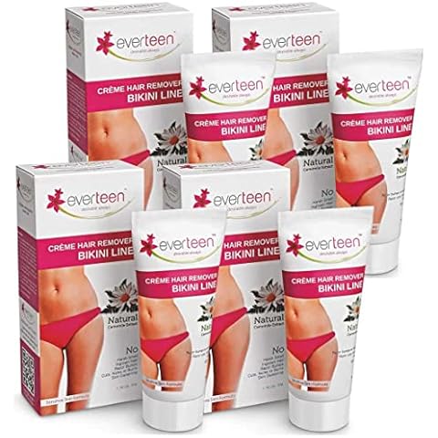 everteen Bikini Line Hair Remover Crème 200g (4 packs of 50g each) Cover