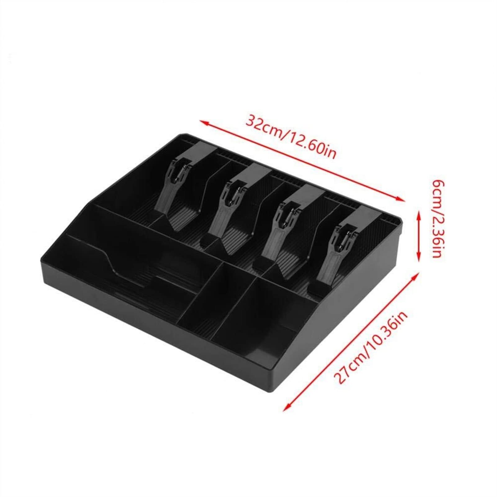 Kassenschublade Hartschalenkoffer Neue Kassenbox Neu Geschäft klassifizieren Kassierer-Münzenschubladenbox Kassenschubladenablage (B2)