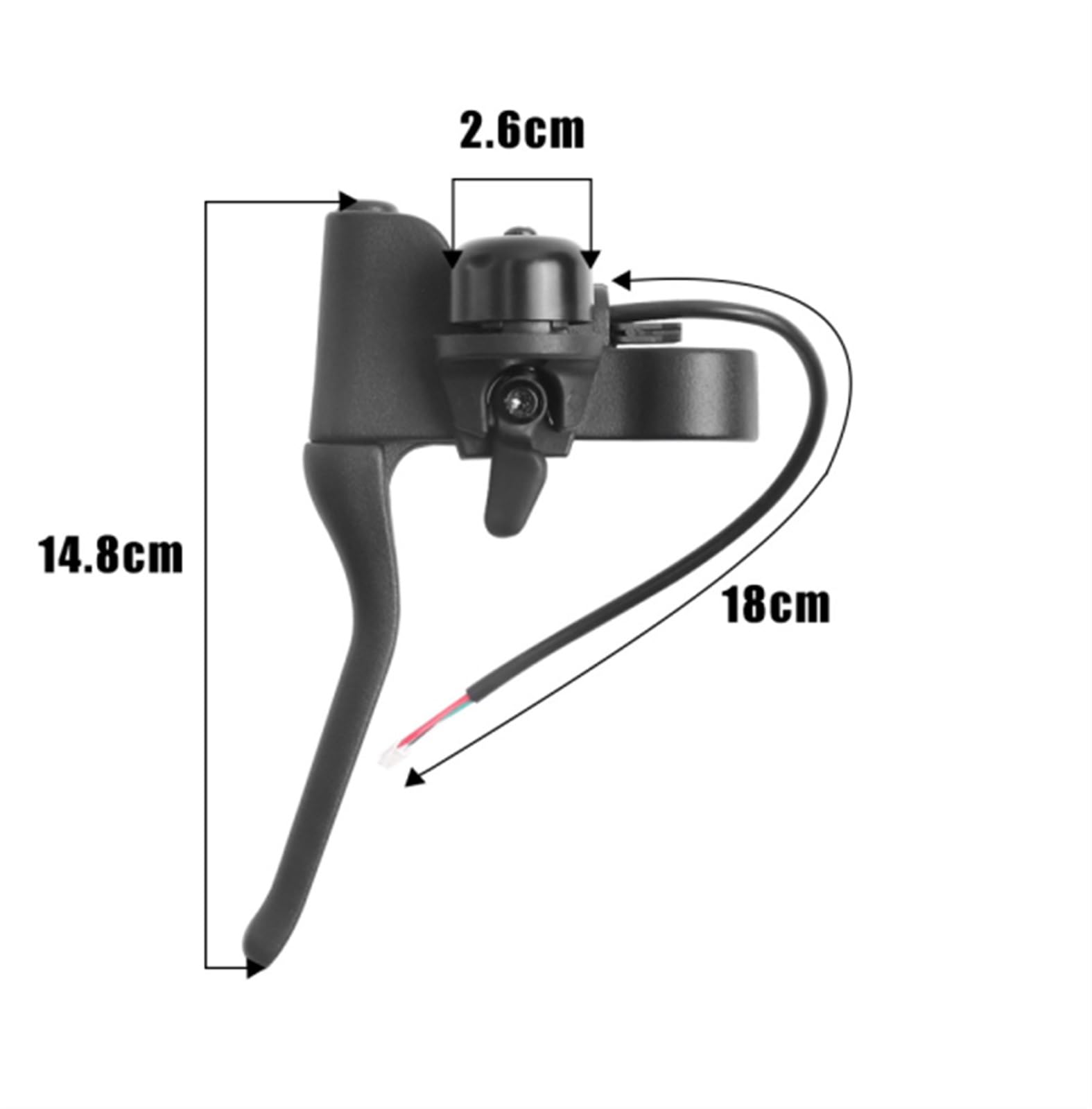 FGRNIod Brake Lever Handle with Bells Compatible with Xiaomi M365 Pro 1s Pro2 Electric Scooter Bell Black Handle Brake Hoverboard Replacement Parts