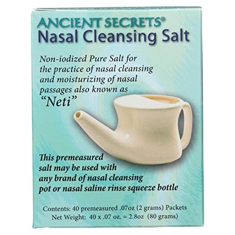 Ancient Secrets Nasal Cleansing Salt Packets - 40 Packets Cover