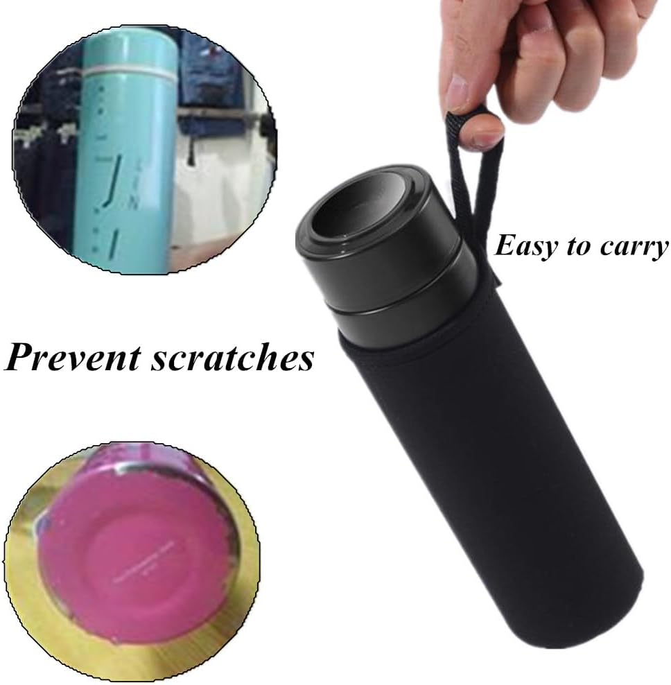 Water Bottle Carrier Bag, 25 oz Neoprene Sleeve 24oz Sports Bottle Accessories for Hiking & Travelling (24 oz-3pk)