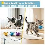 Retro Shaw Catnip Toys Crochet Mice Cat Toys, 3 Pcs Durable Yarn Cat Mouse Toys for Indoor Cats, Stuffed with Natural Catnip & Silvervine Blend, Handmade Interactive Kitten Chew Toy for Teeth Cleaning - Image 5