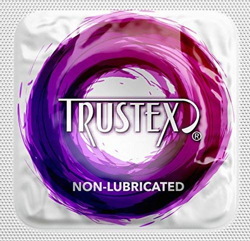 Trustex Non-Lubricated With Brass Lunamax Pocket Case, Premium Latex Condoms-24 Count #TOP19