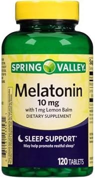 Spring Valley - Melatonin 10 mg, 120 Tablets