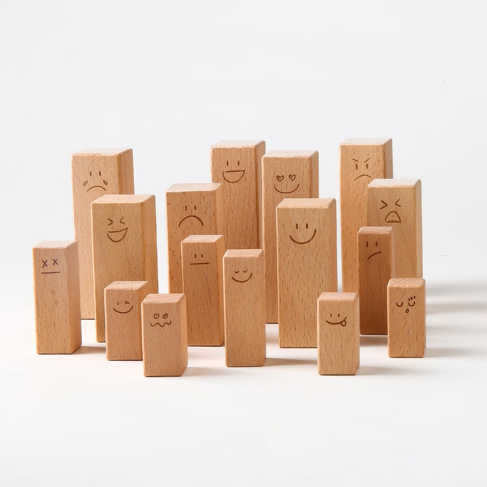 Systembrett Pro Figuren mit Emotionen - 32 Premium Figuren für systemische Aufstellung, Coaching, Therapie und Beratung - Stellvertreterfiguren für Familienaufstellung