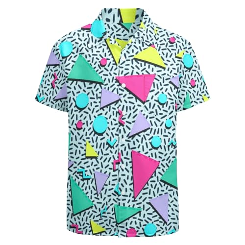 Artsadd 80s 90s Hawaiian Shirt for Men Vintage Button Down Artsadd 80s 90s Hawaiian Shirt for Men Vintage Button Down