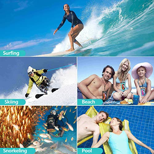 Newppon XIWB13T-BGBLE-ZH1 Waterproof Cell Phone Pouch - 3 Pack Underwater Dry Bag Case Lanyard thumb #6