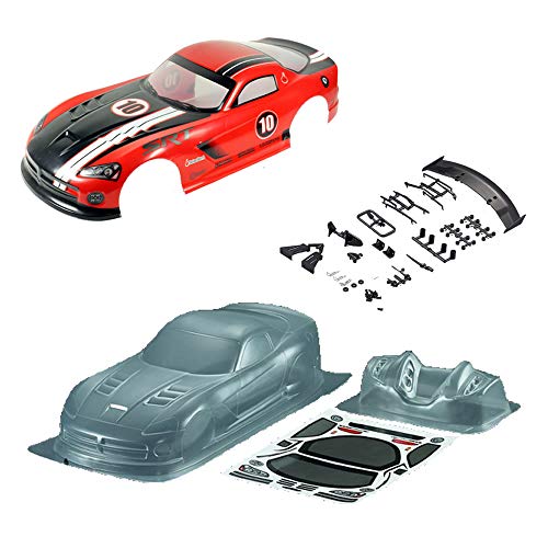 1/10 Scale RC Onroad Racing Drift Touring Car Transparent Clear Lexan Body Shell