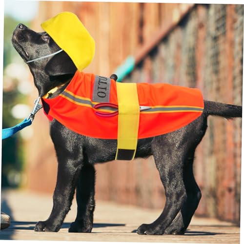 Disfraz para perro color naranja talla L Happyyami miniatura 5