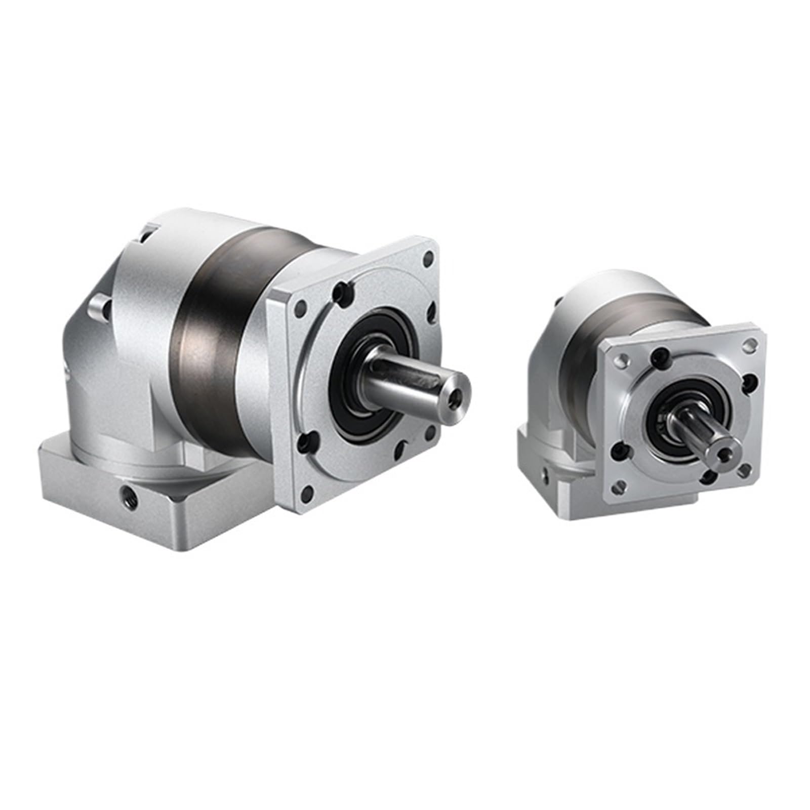 Silnik reduktora przekładni 90 stopni, niski poziom hałasu, przekładnia kątowa, precyzyjna planetarna, dla 400 W Servo Ratio 70 (wejście 14 mm (serwo), stosunek 50)