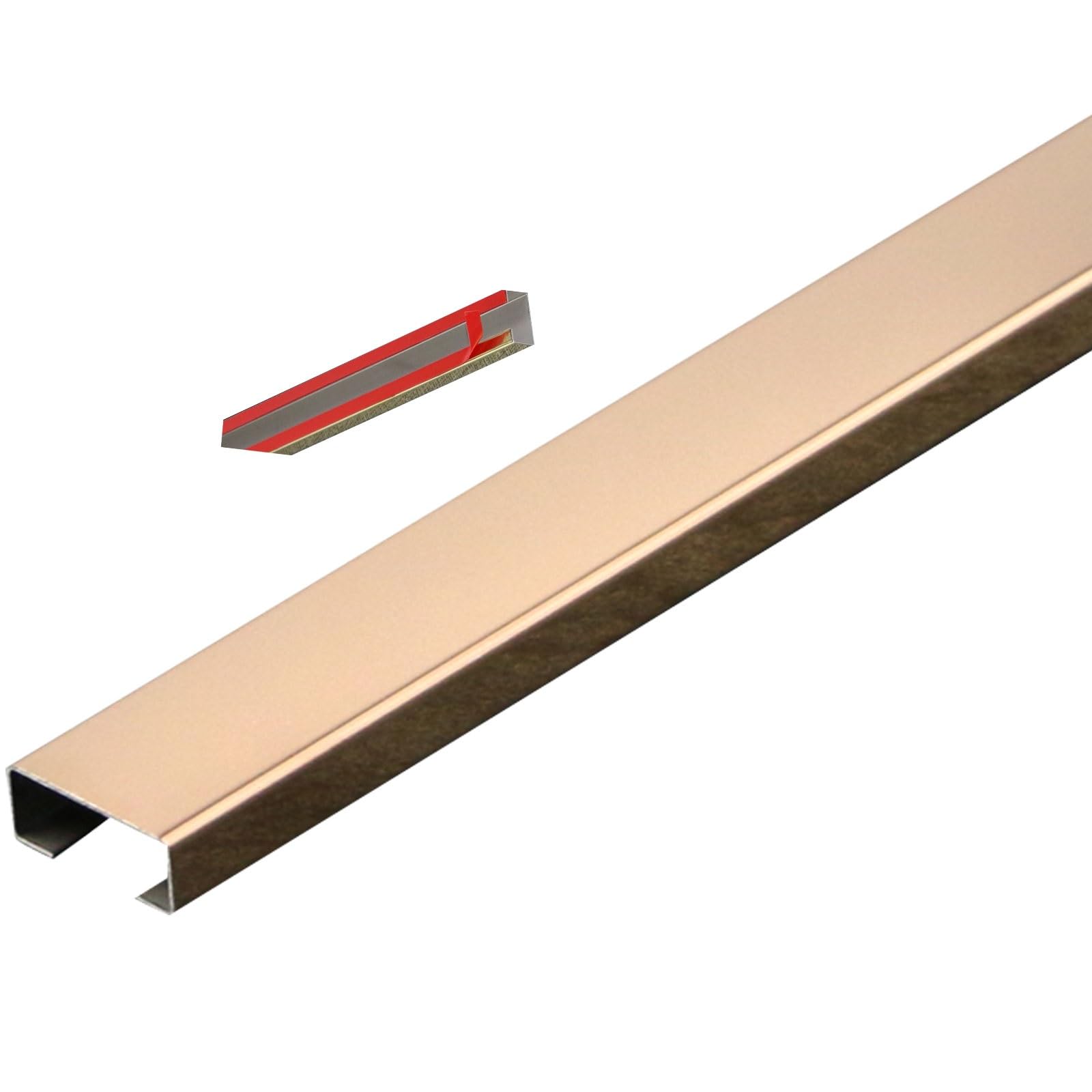Samoprzylepna Osłona Kabli Ze Stali Nierdzewnej, Samoprzylepna, Do Narożników I Sufitów, Wielokolorowa, Wiele Rozmiarów(Złoto-2-1,5M-(50X25Mm))
