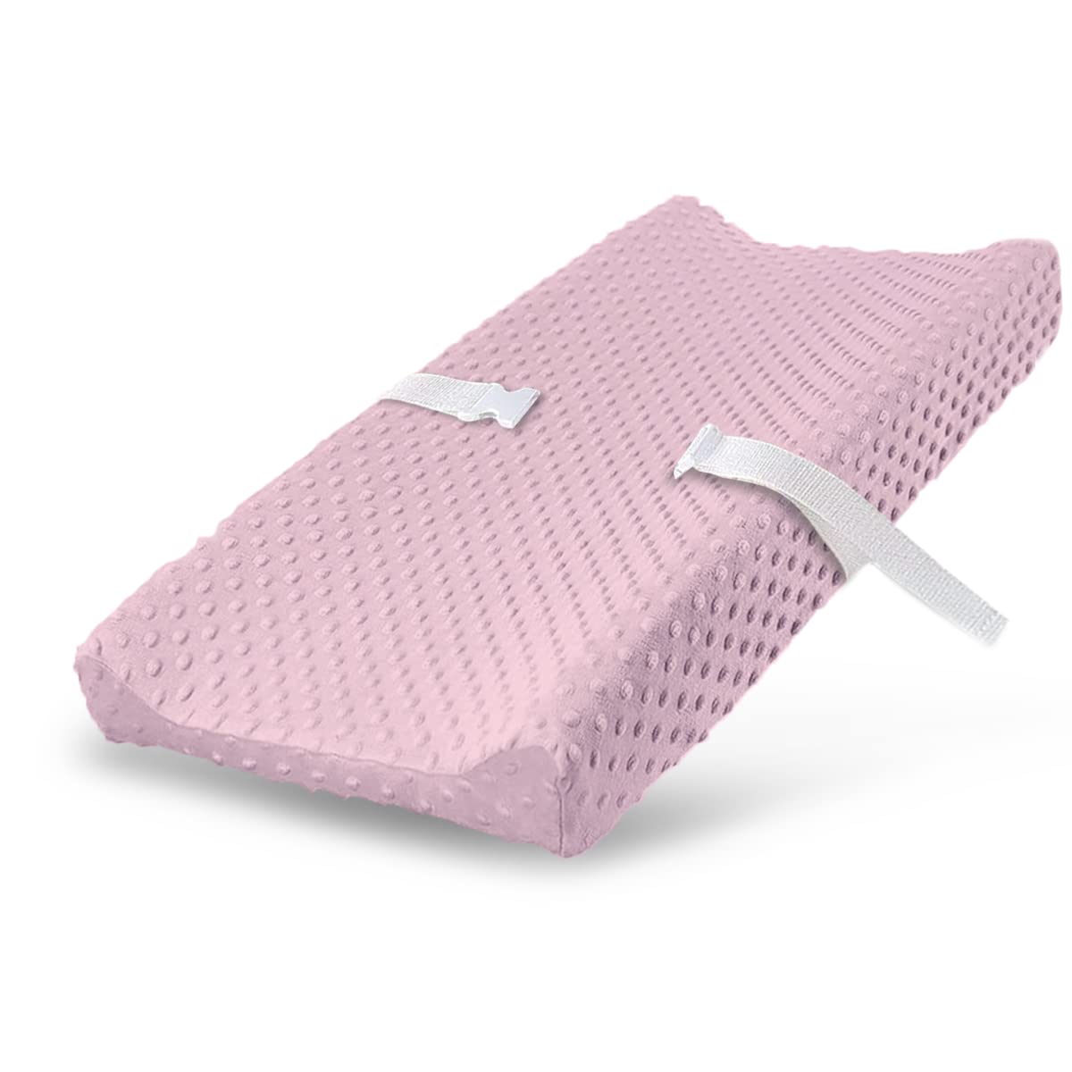 Changing Pad Cover, Ultra Soft Minky Dots Plush Changing Table Covers Breathable Mink Changing Table Sheets Cover Wipeable Changing Pad Covers for Infants Newborn Baby Girl Boy (Blushing Bride)-image-34