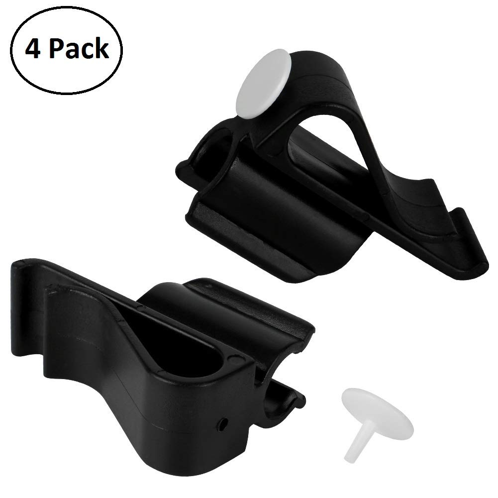 Golf Putter Clips, Tearcam 3 PCS Plastic Golf Pole Rack On Clup Clamp Holder Putting Organizer with Ball Marker