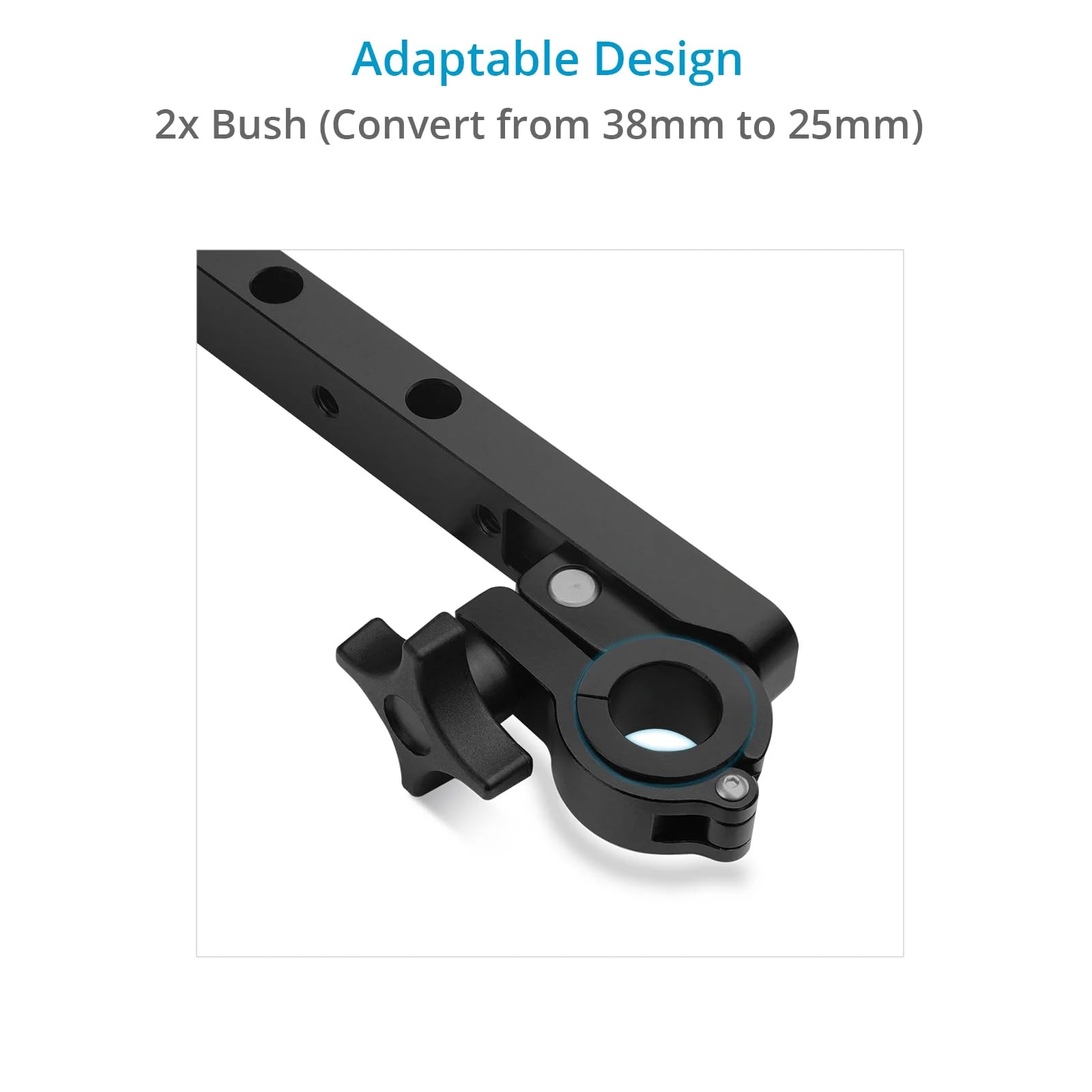 Barre transversale PROAIM pour chariots Bowado Pro, Victor et Atlas | Ajoute plusieurs points de fixation aux chariots compatibles tout en gardant les accessoires organisés et accessibles.