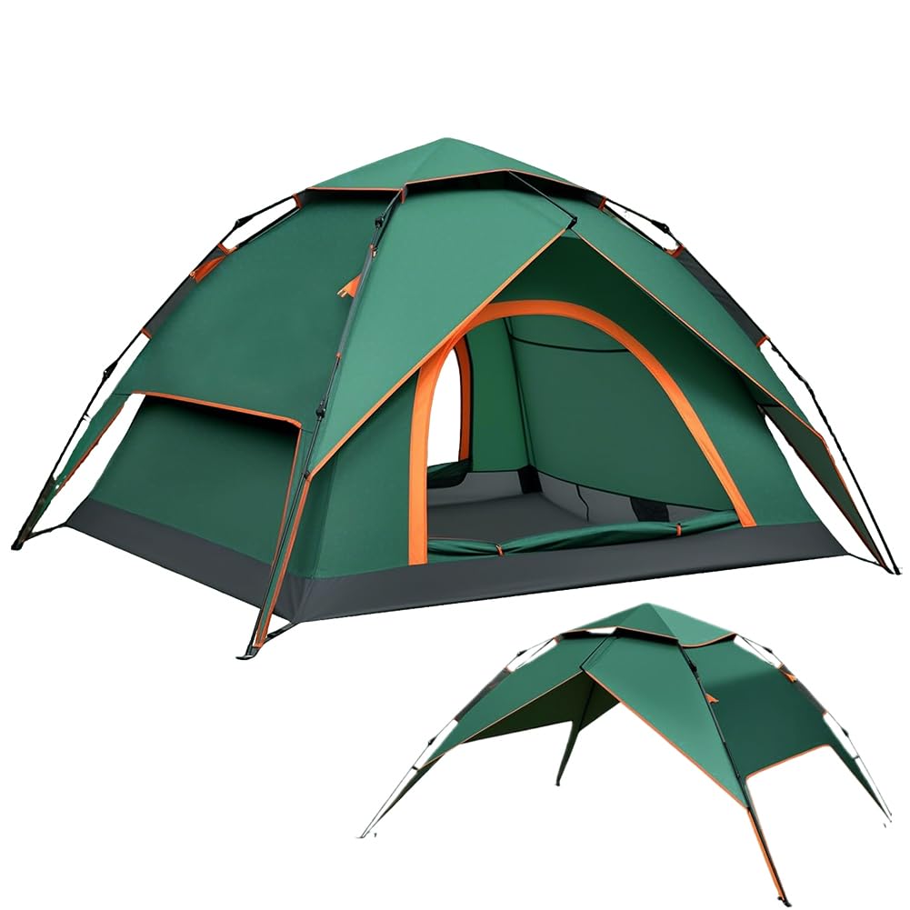 Zelt 2-4 Personen Campingzelt Pop Up - 40s Automatik Schnellaufbau 2/3 Mann  Zelte Wasserdicht 3500mm & Winddicht, Doppelwand Kuppelzelt mit  Regenschutz, Wurfzelt Zelt fr Camping, Trekking & Wandern : Amazon.de:  Sport & Freizeit