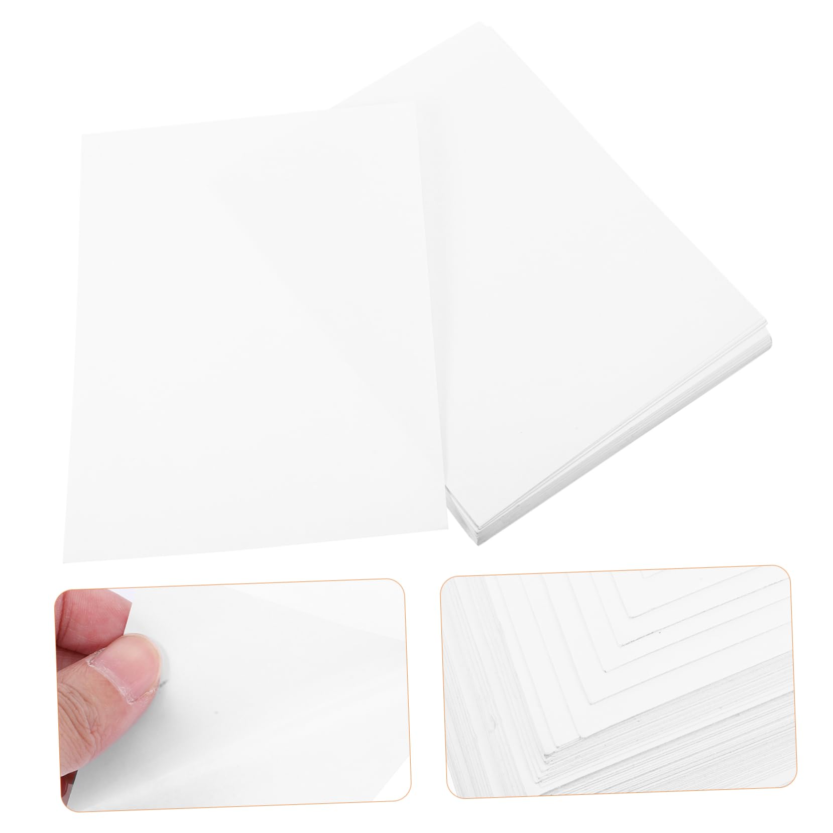 Etichette Adesive Opache A4 Bianche 100 Fogli, Autoadesive | Compatibili Stampanti Inkjet, Facili da Scrivere, Stampa senza Sbavature, Uso Multiplo per Craft e Segnaletica