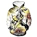 Unisex Sudadera con Capucha 3D Hoodies de la Capa de Impresión Sweater HD Anime Tops Pullover Cosplay Mangas Largas Cremallera Sweatshirt Coat Abstract Leisure Jackets Transformers M
