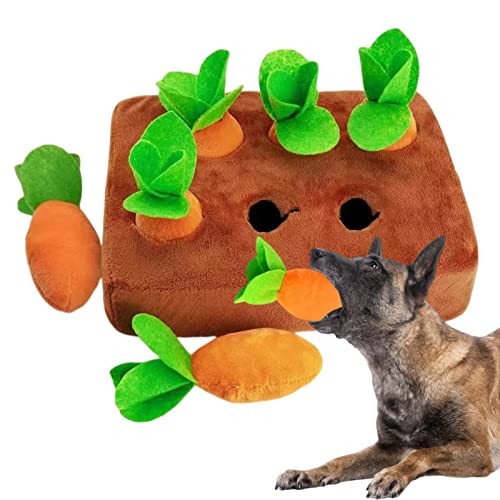 Ziurmut Pet Snuffle Karotte Toy, Karotte Farm Dog Puzzle, Karotte Snuffle Dog Toy, Karotte Dog Anreicherungsspielzeug für Hunde Aggressive Chewers