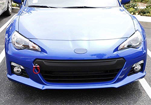 Ijdmtoy Red Track Racing Style Front Tow Hook Ring Compatible With Subaru Brz Wrx Sti, Scion Fr-S Toyota 86, Made Of Lightweight Aluminum #TOP6