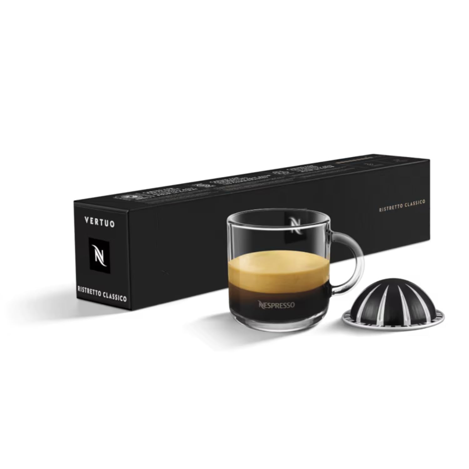 Nespresso Vertuo Ristretto Classico, An Intensely Roasted & Berry Coffee 10 Capsules Box 70g-image-34