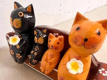 猫の置物/ オブジェ アジアン雑貨 猫 ネコ ねこ 雑貨 置物 インテリアオブジェ アジアン雑貨