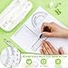 Teling 12 Sets Math Geometry Kit for Students 10 Pcs Compass Geometry Tools Set Includes Rulers Protractor Compass Eraser Pencil Sharpener Lead Refills Pencil (Green)