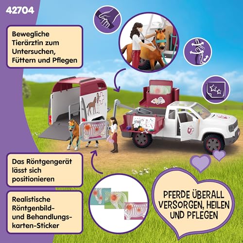 schleich Horse Club | Mobile Tierärztin mit Anhänger 42704 | 90 Teile – Ansicht 4