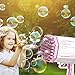 FONDUO Bubble Machine, Seifenblasen Maschinen, LED Automatische Bubble Gun mit Bunten Lichtern Seifenblasenpistole, 69 Löcher Bubble Maker Seifenblasen Pistole Spielzeug für Kinder Erwachsene (Pink)