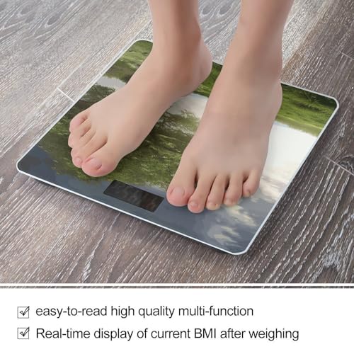 Báscula digital de baño con plataforma de vidrio templado miniatura 5