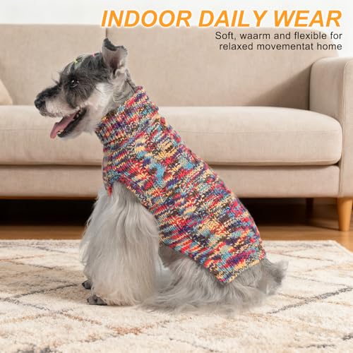 Image of BEAUTYZOO Dog Sweaters for Medium Dogs, Knit Clothes with Harness Hole