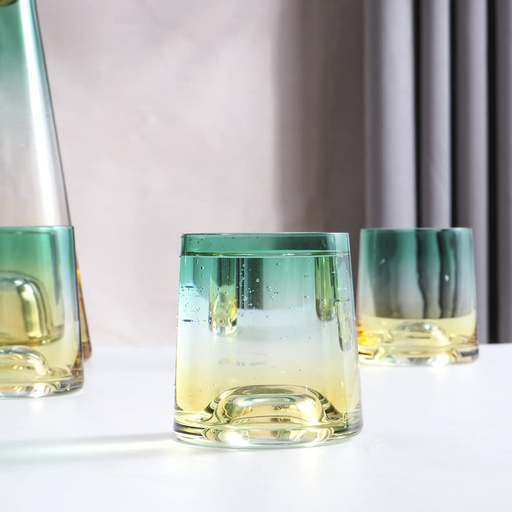 Caraffa in vetro di cristallo per vino, brocca per acqua e bollitore, con sfera in legno, per vino rosso, acqua calda, succhi di frutta, tè e bevande