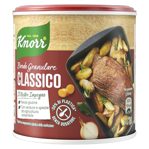 Knorr Brodo Granulare Classico, Senza Glutine, Lattosio e Conservanti, Ricco di Sapore, Ideale per il Tuo Ragù e Carne alla Griglia, 150g