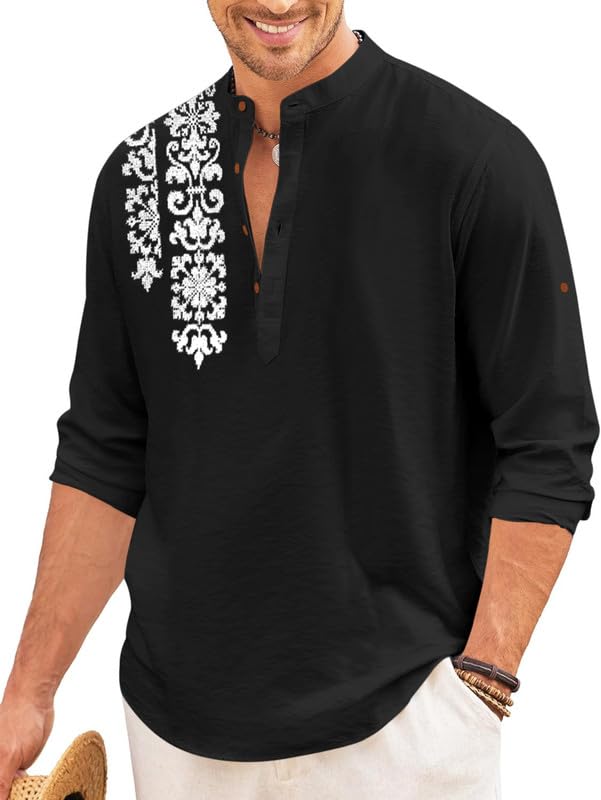 Chemise ethnique Kurta homme | La fusion parfaite du confort moderne et de la tradition chic