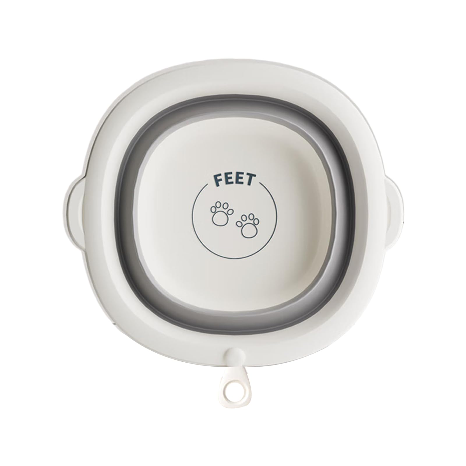 Foldable Baby Wash Basin, Thickened PP+TPE Small Bathtub for Face and Feet Hygiene, Nonslip Infant Travel Accessories, Cute Cartoon Design