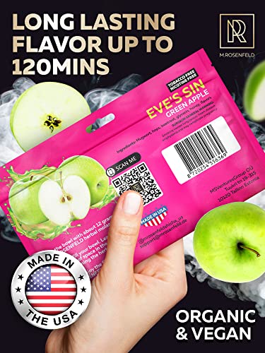Hookah Flavor Apple Herbal Shisha - 100 Gram - 3.5 Ounce Hookah Shisha Flavors Tobacco Free Molasses Hookah Tobacco & Nicotine Free - Real Organic Shisha Hookah Flavors Green Apple Fume Vape #TOP1