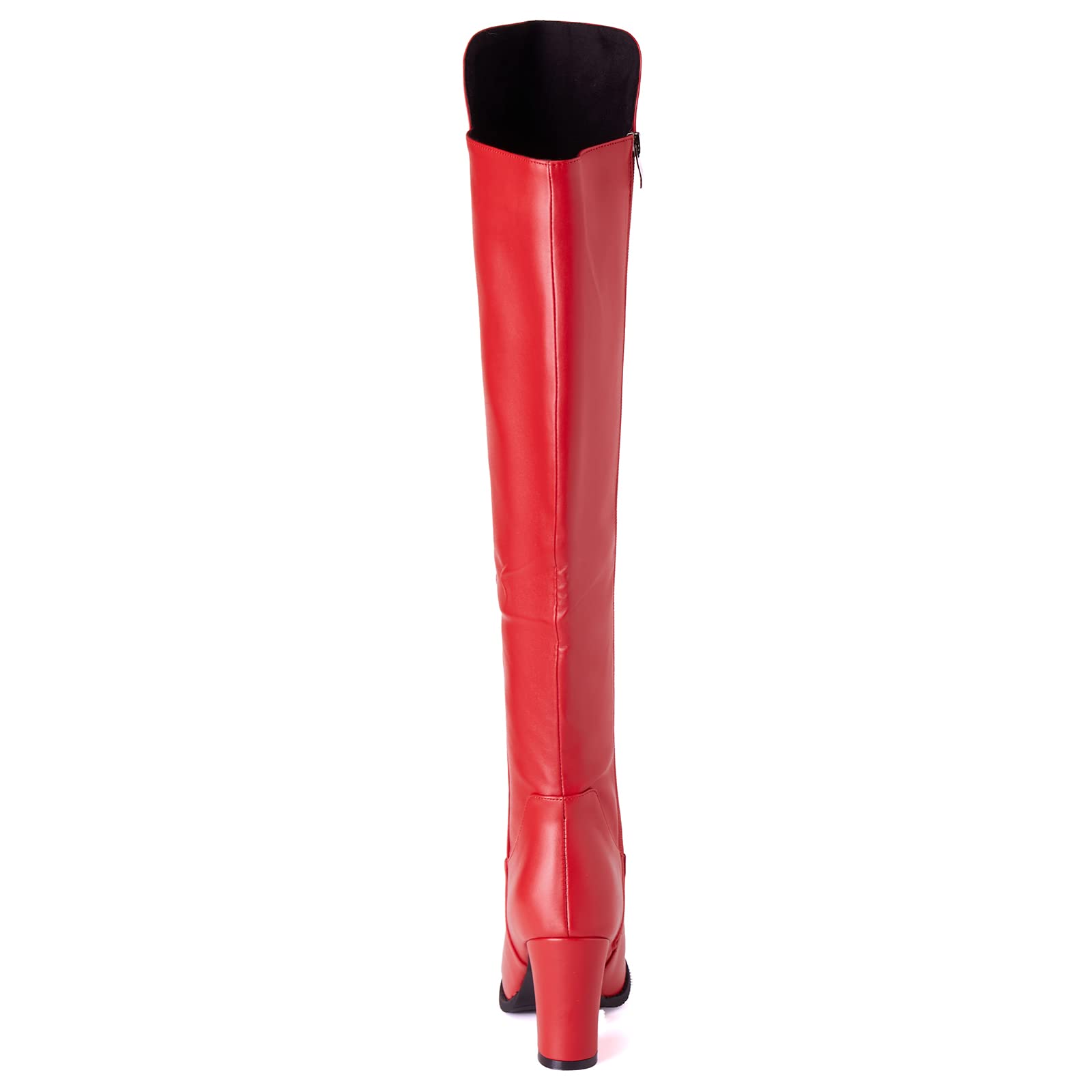 Gicoiz Femme Bottes Au-Dessus Du Genou Bloc Boots