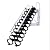 Generic Metal Telescoping Step Ladder with 2 Handrails and Pull-Down System Folding Ladder Extension Loft Stair Load Capacity 660Lbs for Indoor Garage Basement Storehouse