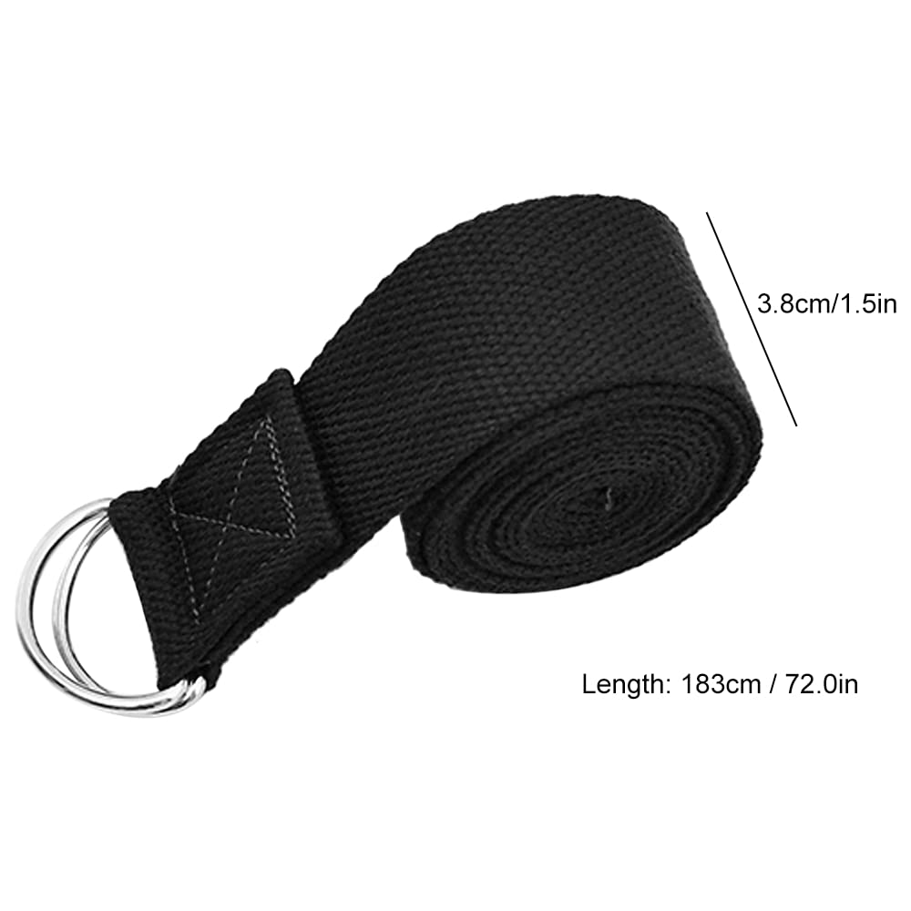 Yoga Cork Blocks Stretching Strap Wood Mattoni Fascia Cintura Regolabile