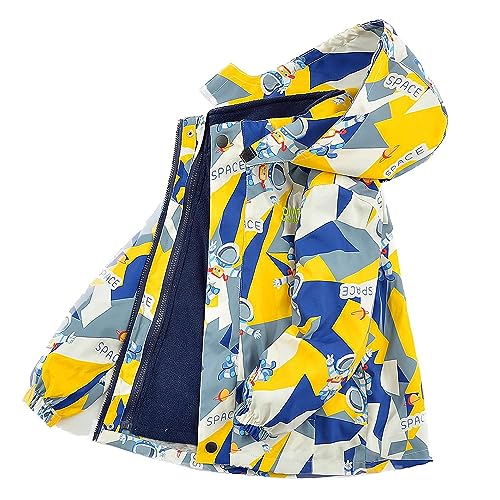 Echinodon Jungen 3 in 1 Outdoorjacke Winterjacke Wasserabweisend Winddicht...