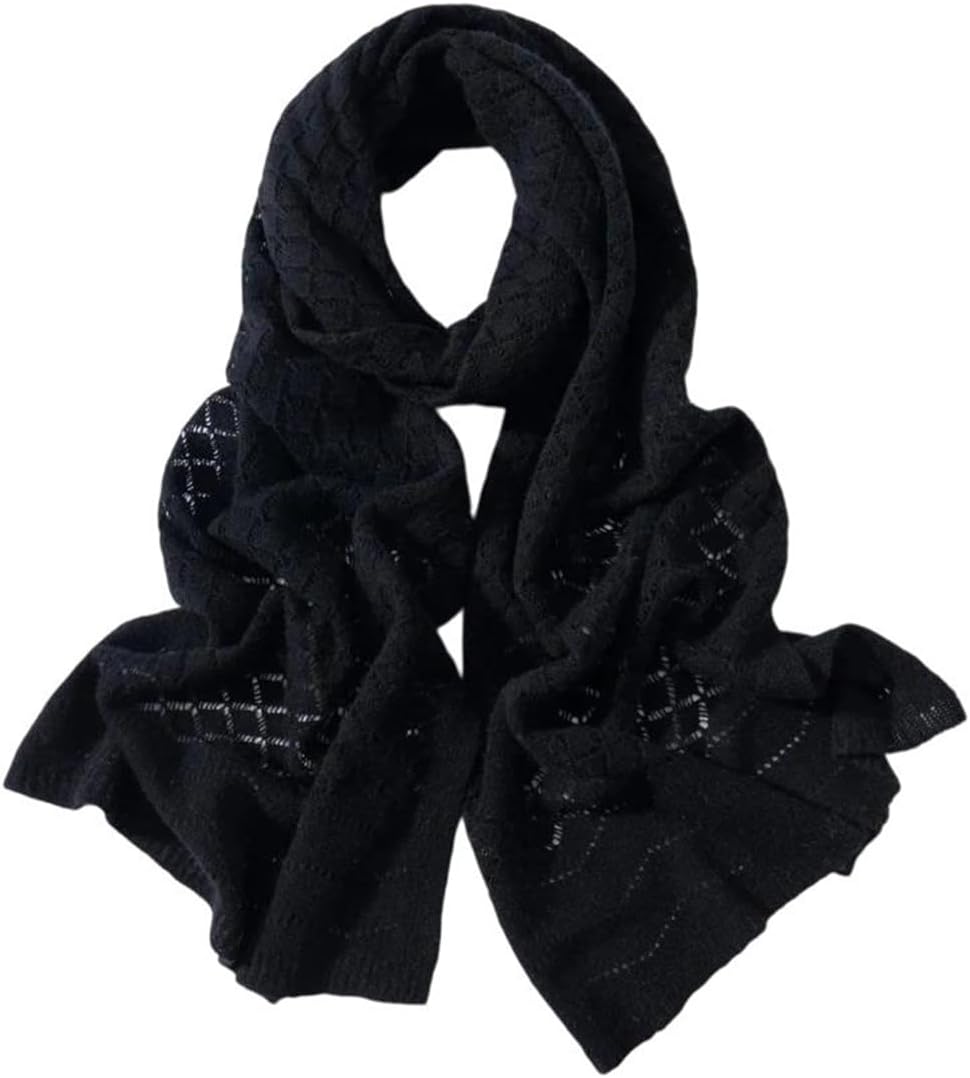 Women Wool Cashmere Scarf Wrap Shawl Light-Thin Outer Wraps Hijab