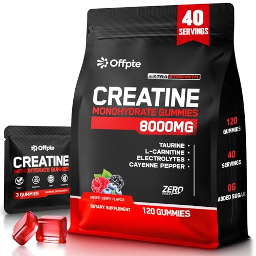 Creatine Monohydrate Gummies for Men & Women,120 Sugar-Free Pre W...