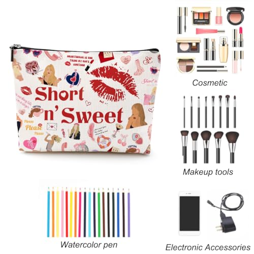 LONGXIN Singer Merch Makeup Bag Cosmetic Bag Gifts for Singer Fans Music Lovers Singer Merchandise3