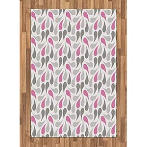 ABAKUHAUS meetkundig Tapijt, Perzische Teardrop, vlak Geweven Vloerkleed voor Woonkamer, Slaapkamer, Eetkamer, 120 x 180…