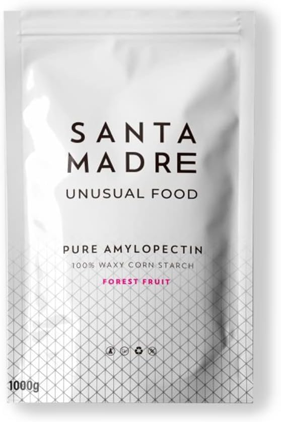 SANTA MADRE | PURE AMYLOPECTIN | 1000g | Sabor Frutas del bosque | Bebida energética en polvo | Potente carbohidrato sin gluten para durante o después del esfuerzo físico