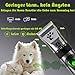 Leise Hundeschermaschine, Profi Tierhaarschneidemaschine, 2-Gang Elektrische Schnurlosen Hunderasierer, Haarschneidemaschine für Hunde Katze