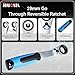 JEUCLEL 17PCS Pass Through Socket Set, Chrome Vanadium Steel, Versatile Space-Saving Design, Efficiency and Dependability, Enhanced Grip and Accessibility